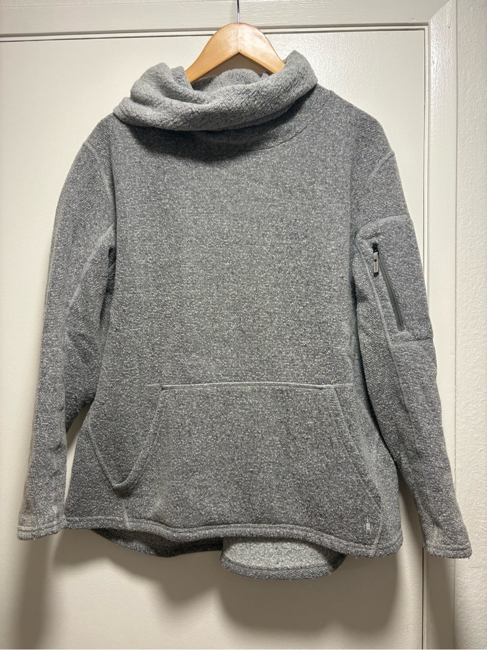 Smartwool Gray Cowl Neck Pullover Sweater